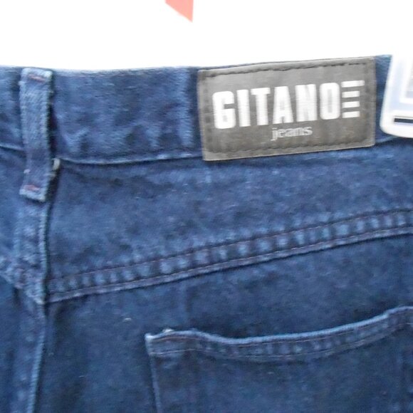 Women's Gitano Dark Wash Blue Jeans-Size 16 Average-Inseam 31.5", Rise-13" - Picture 5 of 6